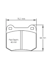 Pagid Racing RS 14 Brake Pads 15.0mm Hyundai | KTM | Mitsubishi | Nissan | Peugeot | Subaru                                     - 1587 14 - Image 2